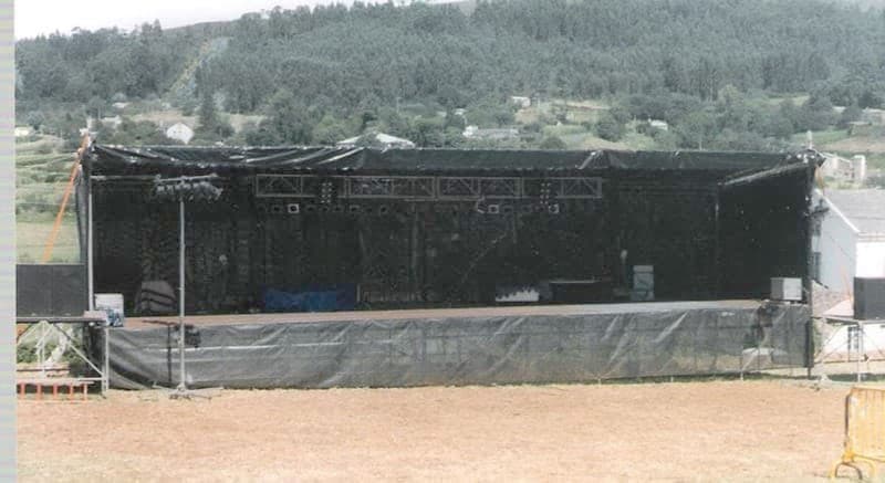 Escenario para concierto en A Coruña